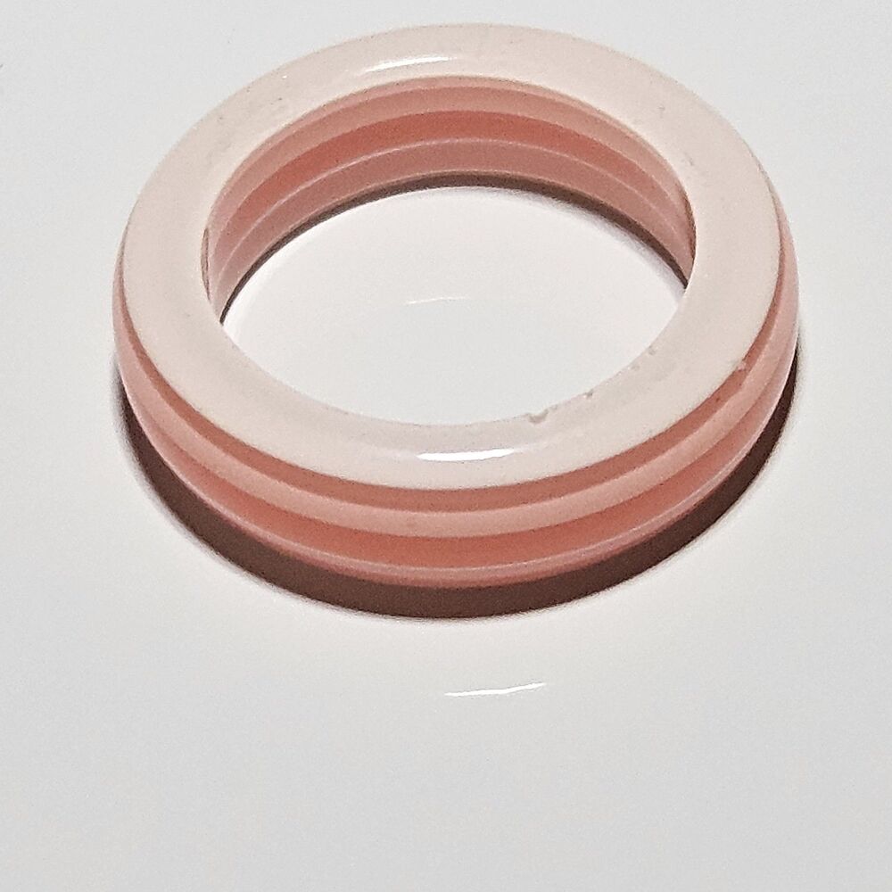 Striped Shades Of Pink Ring Size 5 - Picture 10 of 12